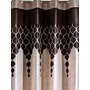 Home Sizzler Eyelet Polyester Door Curtains 7ft (Set of 2)(Brown), 4 image