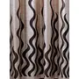 Home Sizzler Eyelet Polyester Door Curtains 7ft (Set of 2)(Brown), 3 image