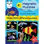 Play Panda Magnetic Puzzles : Circles - Includes 400 Magnets 200 Puzzles Magnetic Board Display Stand - for Boys and Girls, 3 image