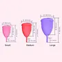 Sanfe Silicone Reusable Menstrual Cup for Women Large Size with Pouch No Leakage & Odor Protection | Rash Free | For Up to 8-10 Hours Protection | Period Cup for Women (FDA Approved), 5 image