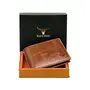 NAPA HIDE Tan Crunch Leather Wallet for Men, 3 image