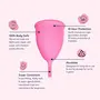 Sanfe Silicone Reusable Menstrual Cup for Women Large Size with Pouch No Leakage & Odor Protection | Rash Free | For Up to 8-10 Hours Protection | Period Cup for Women (FDA Approved), 4 image