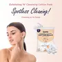 Exfoliating makeup Cleansing Face Cotton Balls makup remover removal cleans excess oil makup for Women cleans excess oil for women girls ladies, 5 image