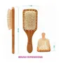 VEGA Premium Collection Wooden Paddle Hair Brush for Men & Women (E2-PBB), 3 image