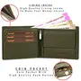 Hornbull Themes Olive Green Mens Leather Wallet Keyring & Pen Combo Gift Set for Men | Wallet Men Leather Branded, 3 image