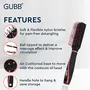 GUBB Styling Brush For Men & Women | Styles hair to perfection | Soft Nylon Bristles | Detangles | Improves circulation Professional look | Adds volume - Flat Hair Brush For Hair Styling- Vogue Range, 5 image