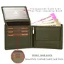 Hornbull Themes Olive Green Mens Leather Wallet Keyring & Pen Combo Gift Set for Men | Wallet Men Leather Branded, 6 image