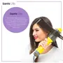 SANFE Selfy Blow-Drying & Styling Hot Brush | 3-in-1 Functions to Dry Style & Detangle Hair | Straightening Curling & Drying Hair |ION Charged Bristles for Smooth & Frizz Free Hair | Handy Design., 4 image