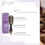 SANFE Selfy Blow-Drying & Styling Hot Brush | 3-in-1 Functions to Dry Style & Detangle Hair | Straightening Curling & Drying Hair |ION Charged Bristles for Smooth & Frizz Free Hair | Handy Design., 2 image