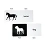 Brainsmith Flash Card for Babies - Animal Learning High-Contrast Picture Cards Set for New Born Baby and Infants (0-6 month old) - Sight and Brain Development Black/White, 7 image
