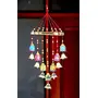 DECORVAIZ Wooden Handcrafted Windchime - 18 inch Multicolor, 2 image