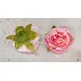SATYAM KRAFT 8 cm Artificial Head Rose Flowers for Home Decoration and Craft (Light Pink 6 Pieces), 5 image