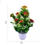 Yash Enterprises Artificial Flower Plant with Pot (Multicolour 1 Piece), 4 image