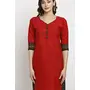 Rajnandini Women's Red Crepe Printed Unstitched Salwar Suit Material(JOPLLT7018), 7 image