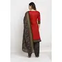 Rajnandini Women's Red Crepe Printed Unstitched Salwar Suit Material(JOPLLT7018), 2 image