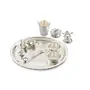 Panca Silver Plated Pooja Thali 9 piece Set Silver Pooja Thali Set for Mandir at Home and Office, 2 image
