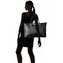 Kuber Industries Rexine 50 cms Black Shopping Bag (TRAVEL07808), 4 image