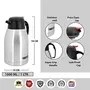 Cutting EDGE Thermo Steel Vacuum Insulated Pot 1L Silver with Push Button 8 Hours Hot or Cold Coffee/Tea Flask100% Leak Proof Easy to Carry Ideal for Tea Coffee Juice Water, 7 image