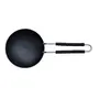 Nakshathra Iron Tadka Pan/Fry Pan/thalipu karandi with Handle Loha/Lokhand Black (6 inch 15cm) 2mm Thickness, 6 image