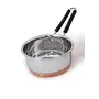 Meq  Meqstore Stainless Steel Copper Bottom Sauce Pan Flat Base Sauce Pan Tea Pan Milk Pan Tapeli Patila Sauce Pot Cookware with Handle (1000 ml), 6 image
