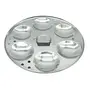 PANCA Idly Maker Steamer Plate Stainless Steel Idli Cooker Multipurpose Steel Multi Plate Idly Pot with Steamer Silver (18 IDLI BIG), 6 image