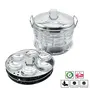 PANCA Idly Maker Steamer Plate Stainless Steel Idli Cooker Multipurpose Steel Multi Plate Idly Pot with Steamer Silver (18 IDLI BIG), 3 image
