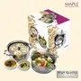 Maple 2-Tier Stainless Steel Multi-purpose Steamer with Glass Lid for Cooking (22 cm) - Idlis Boiled Vegetables Momos Dhoklas (Steamer with Idly Plates), 7 image