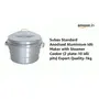 Subaa Standard Anodised Aluminium Idli Maker with Steamer Cooker (2 plate-10 idli pits) Export Quality-1kg, 2 image