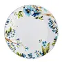 Konvio Melamine Dinner Plates Set of 6 White Floral Design Unbreakable Plates (White 11 inches) - 6 Pieces, 2 image
