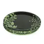 Golden Fish Melamine Round Green Full Size Floral Printed Dinner Plates (Set of 6; Size:- 11 Inches (RM-GreenPatta-FP-6), 3 image