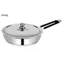 ETHICAL FINEART Stainless Steel Encapsulated Bottom Fry Pan with SS Lid (1.4L), 4 image