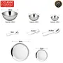 Classic Essentials High Grade Stainless Steel Double Walled Dinner Set of 40 pcs (Out Side Shiny Finish and in Side Matte Finish) -Silver, 4 image