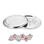 Classic Essentials Stainless Steel Heavy Gauge Dinner Plate with Mirror Finish and Permanent Laser Vriksha Design 30cm Dia Set of 6 Pcs Dinner Plate (6 Dinner Plate), 2 image