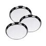 Sumeet Stainless Steel Apple Shape Heavy Gauge Snack Plates with Mirror Finish -22.8Cm Dia - Set of 3 Pcs, 7 image