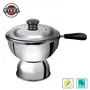 Panca Stainless Steel Chiratta Puttu Maker Chiratta Maker with Handle Use with Pressure Cooker Puttu Kutti Puttu Steamer Puttu Cooker Silver Make in India, 2 image