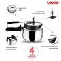 Vinod 3L Stainless Steel Inner Lid Pressure Cooker Sandwich Bottom 3-Liter (Induction Friendly), 4 image