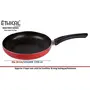 ETHICAL MASTREO Series Non-Stick Gas Compatible Fry Pan 24 cm with Toughened Glass Lid (Red), 3 image