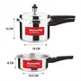 Butterfly Cordial 2 L 3 L Non Induction Bottom Pressure Cooker (Aluminium) Small, 5 image