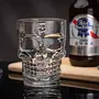 Massive ReckonÂ® Skull Beer Mug Set of 4 Glass Beer Mug Glasses Halloween Skull Gothic Decor Whisky/Wine/Vodka Glass for Your Home Bar 520 ml, 7 image
