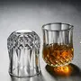 Vinland Crystal Whiskey Glasses Set of 6 320 ML Unique Bourbon Glass Old Fashioned Glasses, 6 image