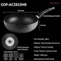 CUCKOO COP-AC2810HB Kyndell Series Titanium Diamond Coated Frying Pan/Wok Black, 6 image