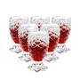 VACHHRAJ Glassware Crystal Clear Pineapple Shaped Juice Glass Set of 6 Pieces 150 ml Each, 3 image