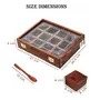 CRAFTCASTLE Wood Spice Box/Container - 1 Piece Brown, 6 image