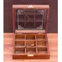 CRAFTCASTLE Elegant Sheesham Wooden Spice Rack | Dabba Multipurpose | Masala Box & Containers for Spices Use | Masala Dani {Brown}, 4 image
