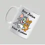 Home Choice Tere Jaisa Yaar Kaha Tom & Jerry Printed Ceramic Coffee Mug (White 330 ml), 4 image