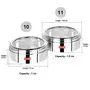 Sumeet Stainless Steel Flat Canisters/Puri Dabba/Storage Containers With See Through Lid Set of 2Pcs (1Ltr 1.5Ltr), 4 image