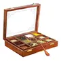 CRAFTCASTLE Wood Spice Box/Container - 1 Piece Brown, 4 image