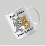 Home Choice Tere Jaisa Yaar Kaha Tom & Jerry Printed Ceramic Coffee Mug (White 330 ml), 2 image