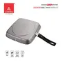 Attro Non-Stick Aluminium Gas Compatible Grill Pan 24 cm Spatter Finish Marble Grey, 4 image