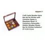 CRAFTCASTLE Wood Spice Box/Container - 1 Piece Brown, 2 image